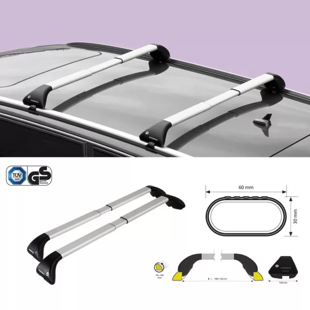 Barres de Toit Aluminium Pour Citroen C4 Grand Picasso Avec Profil Intégré