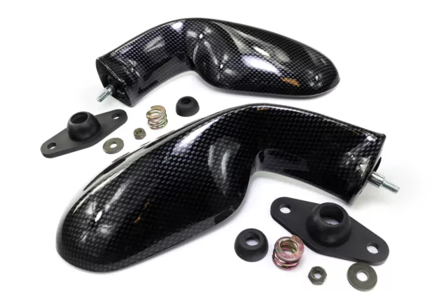 Spiegel Paar Carbon-Look E-geprüft für Aprilia RS 125 Extrema 250 RSV 1000 Mille
