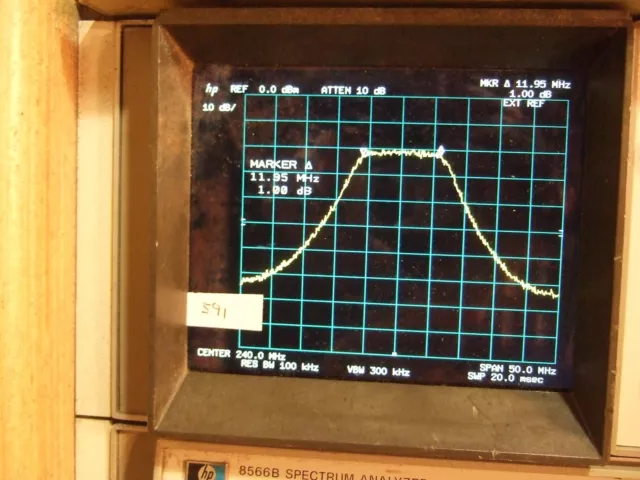 Daden BA240-11-5XX SMA Bandpass Filter - Center 240 MHz, Width 11 MHz. Tested. 3