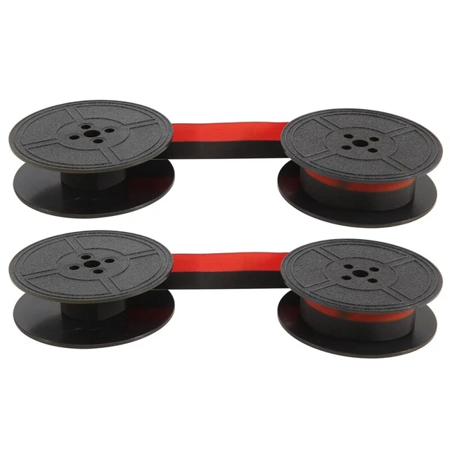 2Pack Typewriter Ribbon Twin Spool Typewriter Ribbon Red and Black Twin F9J7