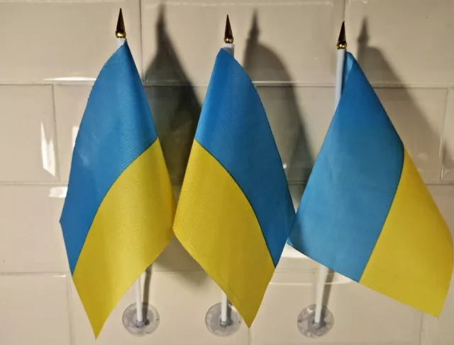 Ukrainian flag Sucker Patriot Souvenir Lot Set Symbolism Freedom Independence