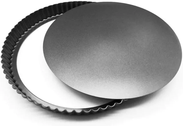 Plat de Pâtisserie antiadhésif Tarte Pizza Gâteau Muffin Plateau Four Rond 28cm