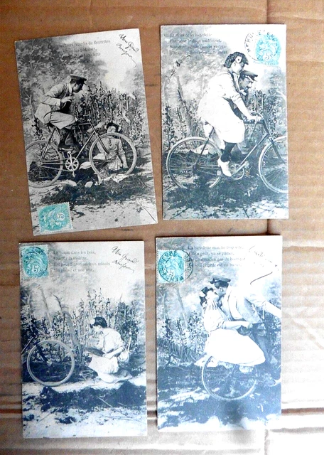 Paire De Pinces à Pantalon Vélo Ancien – Collection Eroica – Provient D’un Vélo De 1905