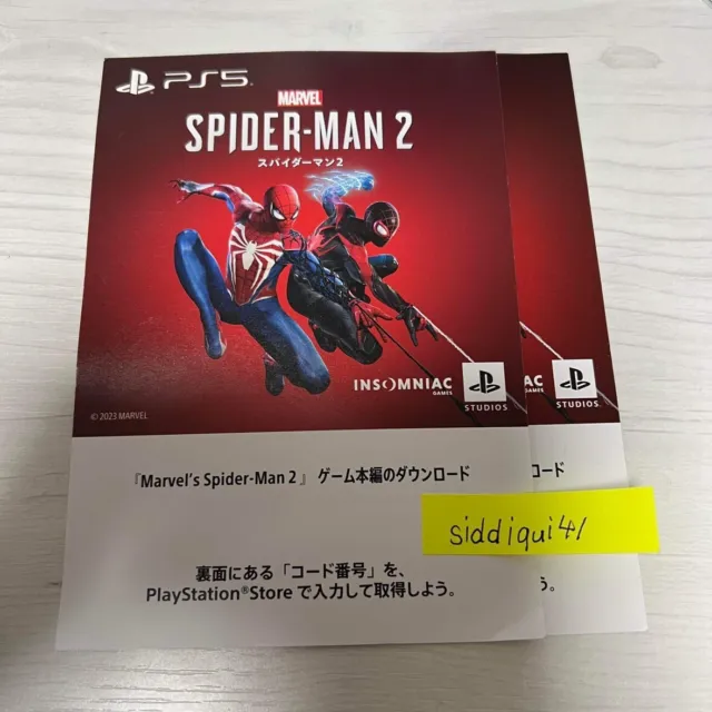 *IN STOCK NOW* Marvel’s Spider-Man 2 PS5 FULL GAME CODE (READ DESCRIPTION)