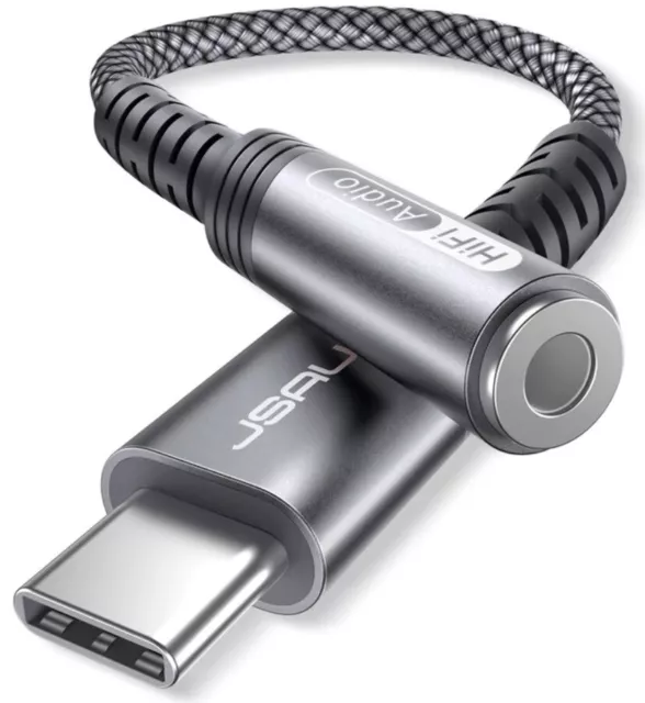 JSAUX USB-C auf Mini Jack 3.5mm weiblich AUX Audio DAC Adapterkabel