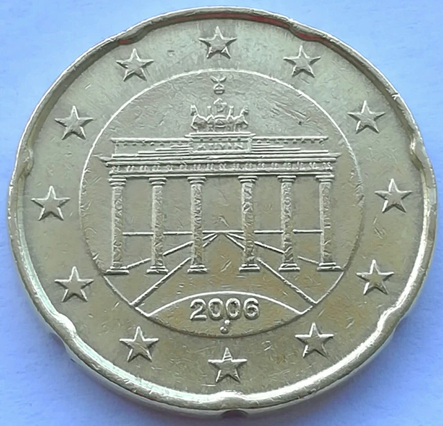 GERMANIA 20 cent 2006 zecca J Amburgo