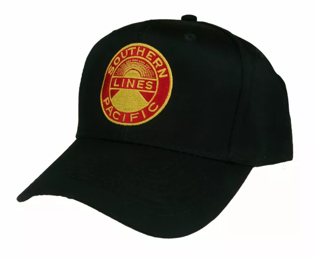 Southern Pacific Lines Golden Empire Railroad Embroidered Cap Hat #40-0050