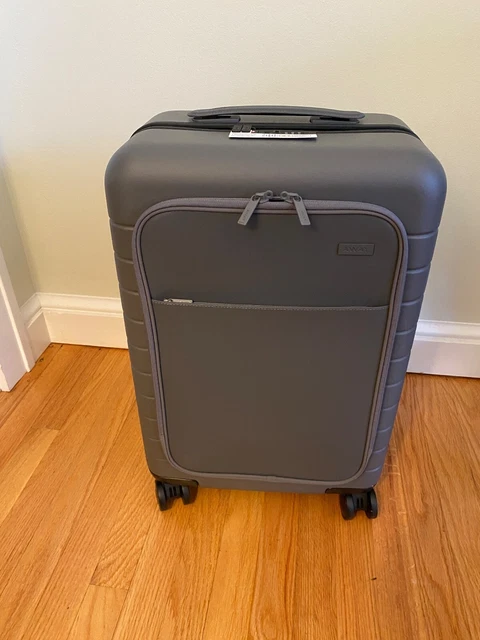AWAY The BIGGER Carry-On with Pocket and Battery, was $380 in Asphalt