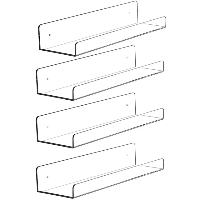 Acrylic shelves for wall storage, floating wall shelves, children's bookshelf T5I5