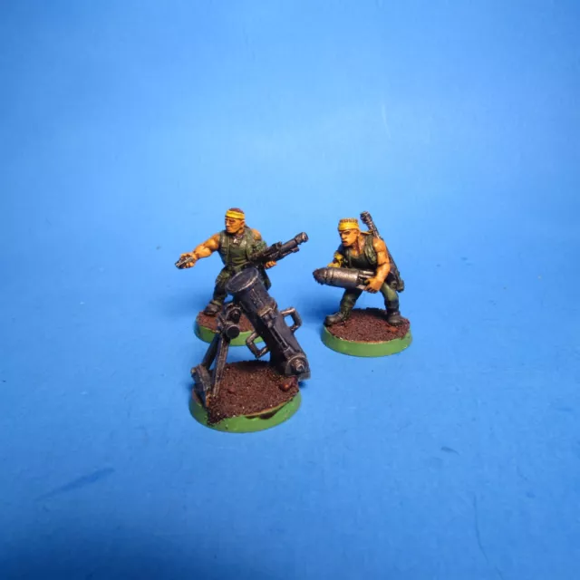 GW Warhammer 40k Astra Militarum Catachan Mortar Team fuera de imprenta metal i22