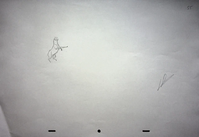Spirit Stallion of the Cimarron Production SIGNED LEN SIMON Hand Drawn Art #NN