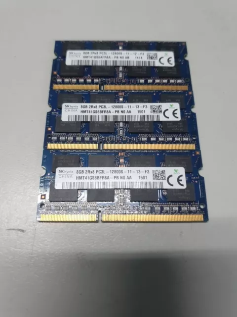 SK hynix 8GB PC3L-12800S DDR3 Laptop 1600Mhz 204pin SODIMM RAM