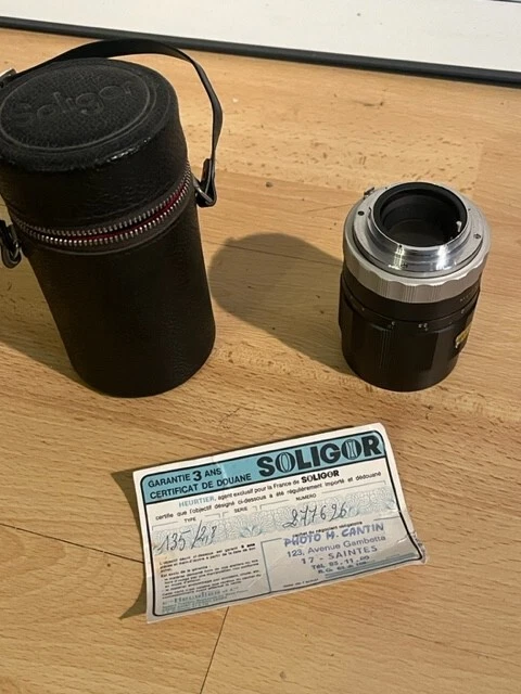 Objectif Soligor MC 135mm F/2.5 Tele-Auto Pour Monture Olympus OM - Occasion Propre
