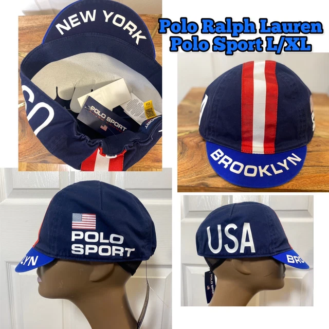 Polo Ralph Lauren Men's Polo Sport Brooklyn New York Cycling Cap L/XL NEW Polo Ralph Lauren Men's Polo Sport Brooklyn New York Cycling Cap L/XL NEW