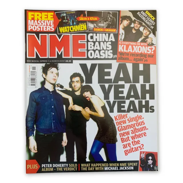 NME 14 March 2009 Yeah Yeah Yeahs Klaxons Pete Doherty The Enemy Maximo Park