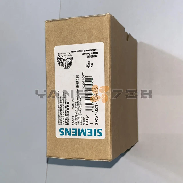 Disjoncteur Moteur Siemens 3RV1011-1DA15 - Calibre 2.2-3.2A, Contacts 1NO + 1NC