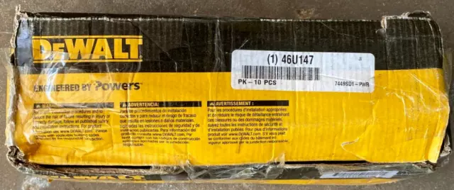 DEWALT Wedge Anchor: Steel, Zinc Plated, 3/4 in Anchor #7449SD1-PWR