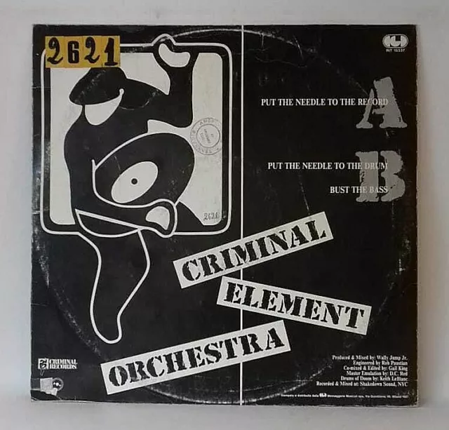 Criminal Element Orchestra - Put The Needle To The Record (12")