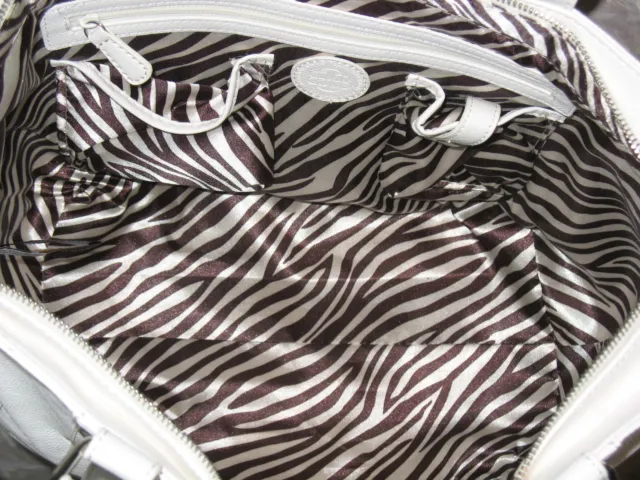 New DANA BUCHMAN "Fitzgerald" Tote Handbag Shoulder Bag - White