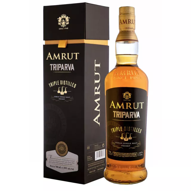 Amrut Triparva Triple Distilled Indian Single Malt Whisky