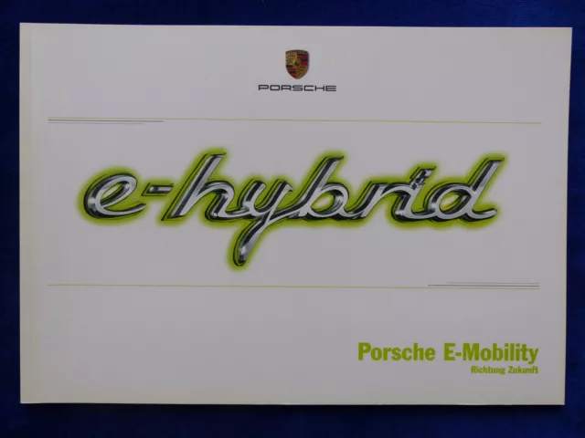 Porsche e-hybrid - Panamera Cayenne 918 Spyder - Prospekt Brochure 04.2013