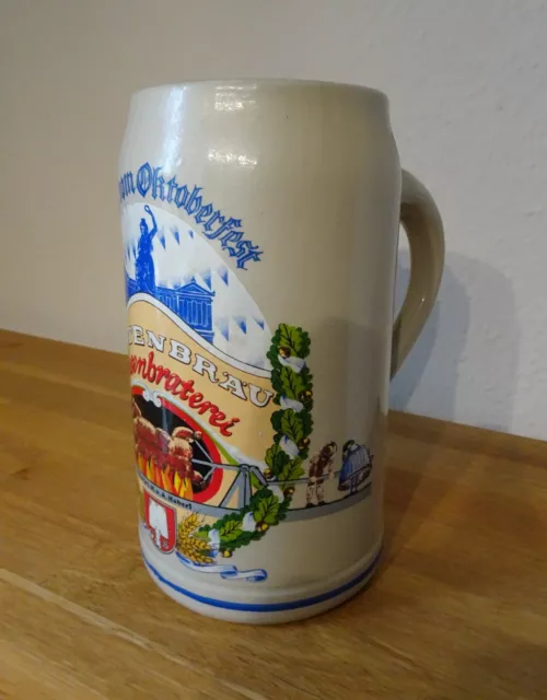 Oktoberfestkrug - Original Bierkrug - Steinkrug - Maßkrug Oktoberfest Spatenbräu