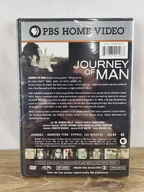 Journey of Man (DVD, 2003) PBS Documentary Anthropology Human Origins NEW SEALED 3