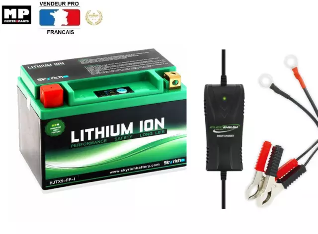 Batterie moto Lithium YTX9-BS 12V 8AH