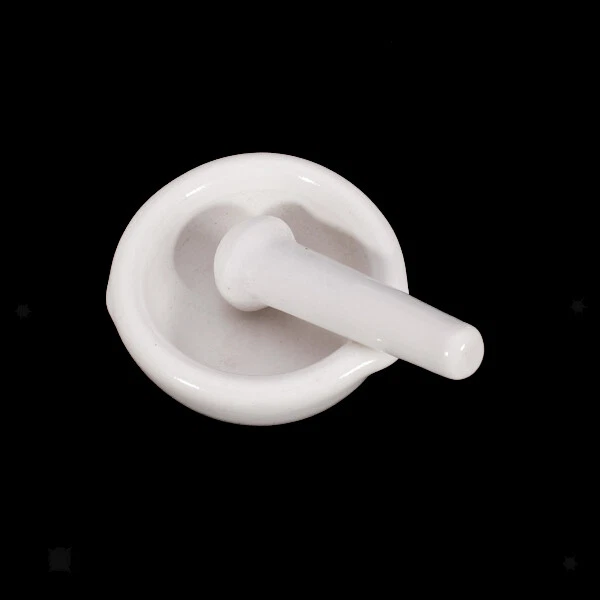 Mortier et pilon en porcelaine blanche de 6ml, outils de broyage d'herbes pour