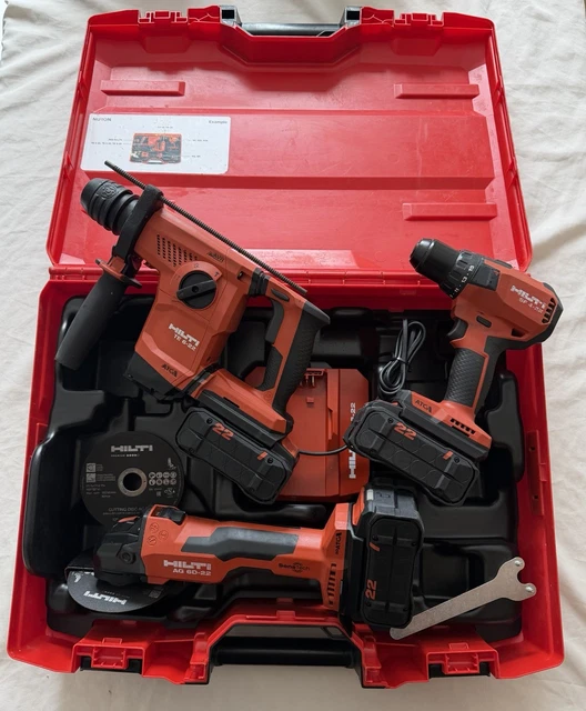 HILTI KIT 3 Tools NURON 22v - te 6-22 Ag 6-22 Sf 6-22 EUR 1.600,00