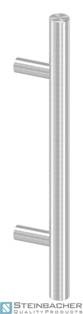 Poignée de choc en acier inoxydable / poignée barre Ø 33,7mm, longueur 500mm.