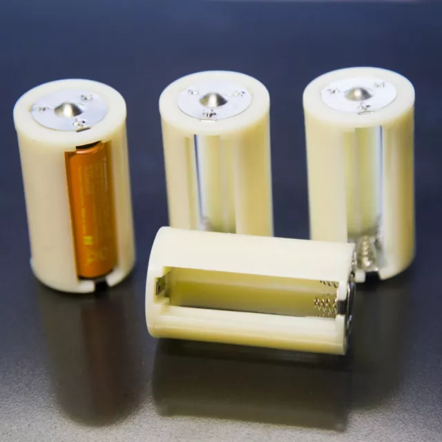 4 x Batteriehalter für je 3 AA Batterien auf Mono D in Reihe = 4,5V Adapter Akku