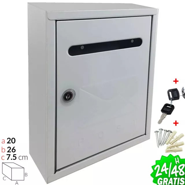Letterbox Exterior External Of Metal Mail Post Lock Parcel Riding Wall