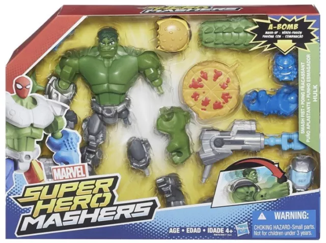 Marvel Avengers Super Hero Mashers Smash Fist Hulk Figure A Bomb Mash Up New NIB