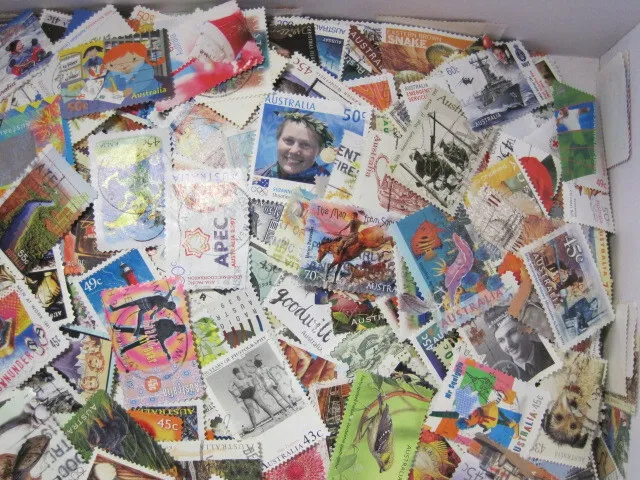 Australia 100 Decimal Selection of Fine Used Stamps Off Paper Bulk Lot 3