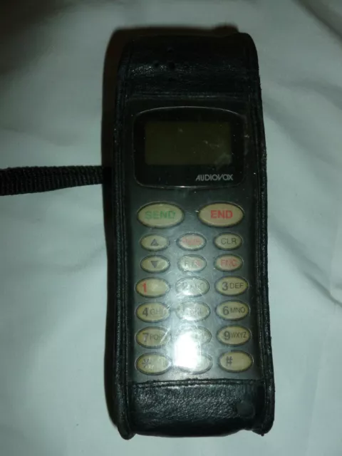 Vintage audiovox cell phone with case no charger Air Touch Untested