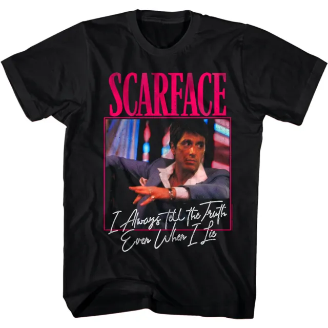 Scarface Tell The Truth Men's T-Shirt Even When I Lie Tony Montana Quote