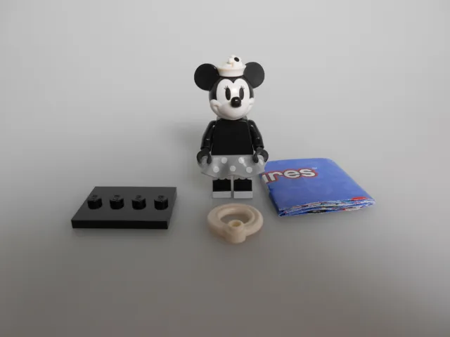 Lego® Disney Minifiguren Serie 71024 Minnie Mouse mit BPZ und Platte Neu
