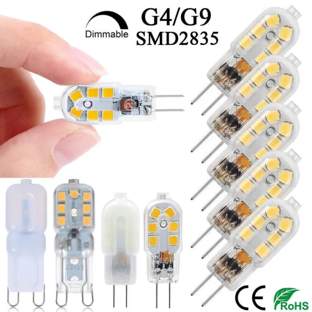 G4 G9 Dimmbar Glühbirne LED Leuchtmittel Warmweiß Kaltesweiß Stiftsockel Birne