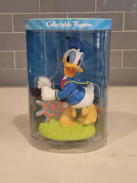 Donald Duck Disney Collectible Figurine New Sailor Boat Wheel  Kcare