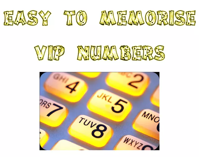 Golden Numbers VIP UK SIM card - LOTTO numeri facili da ricordare e memorizzare - B47 2