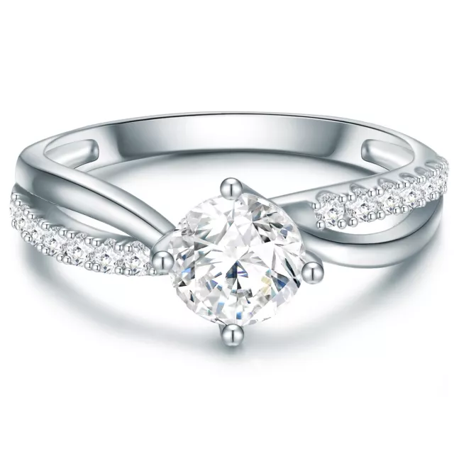 Trilani Damen Ring Sterling Silber Zirkonia