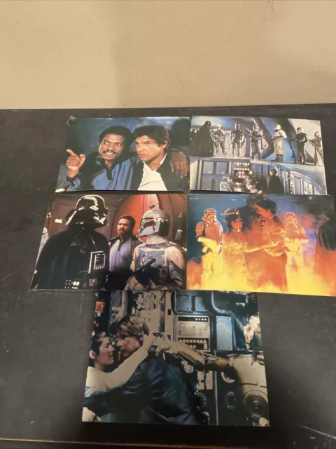 1980 Star Wars Empire Strikes Back Original 11X14 Lobby Card Set Of  5