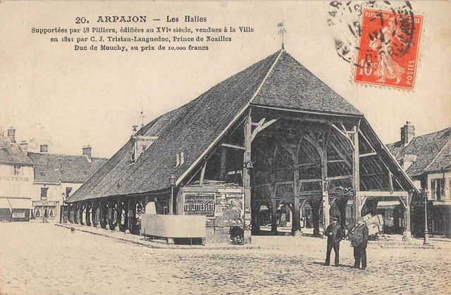 Cpa 91 Arpajon / Les Halles
