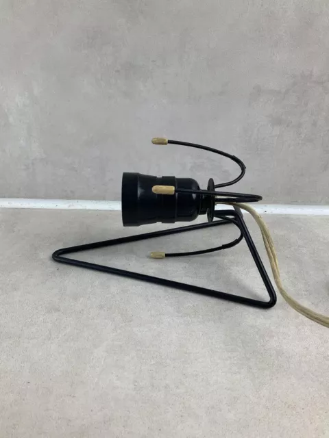 Jolie applique lampe Louis Kalff métal année 50 Philips 2