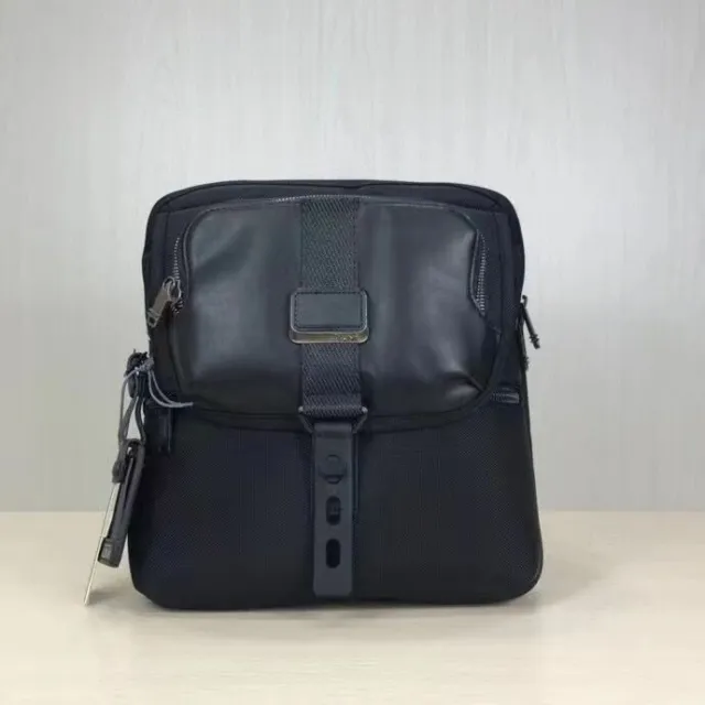 New TUMI Black Shoulder Cross Body Bag Purse Nylon commuting bag