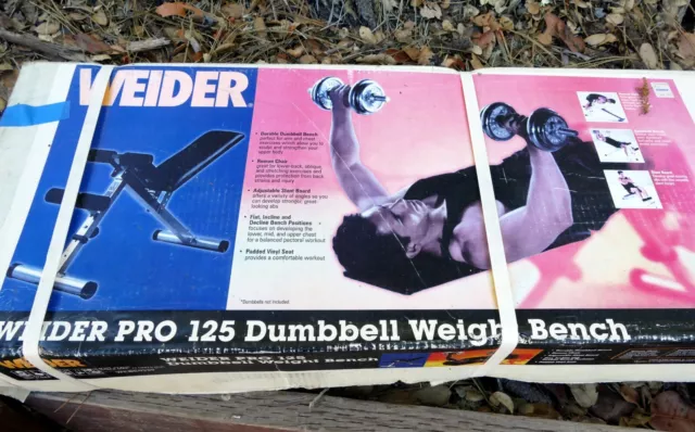 Weider Pro 125  Gym Work Bench Weight Training Fitness Flat  - New