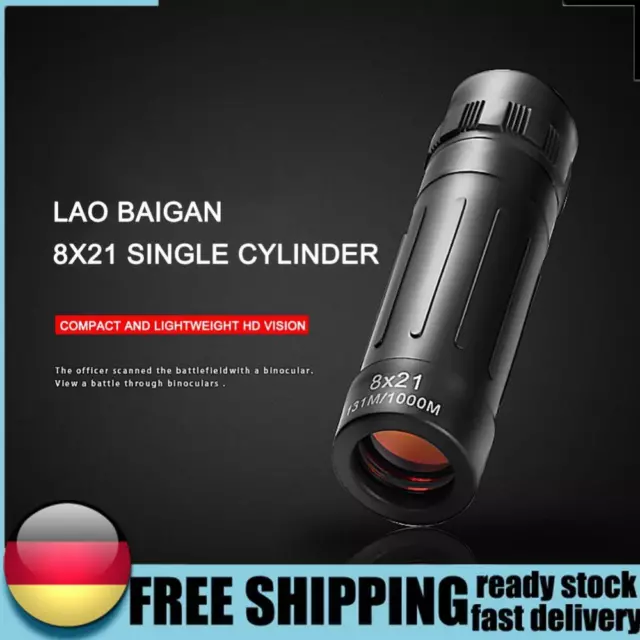 8x21 Mini HD Monocular Zoom 8X Portable Waterproof Night Vision Telescopes DE