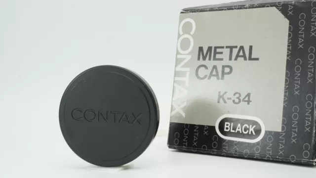 [ Raro Contax K-34 Original Negro Metal Tapa Frontal para T3 Tvs II De Japón