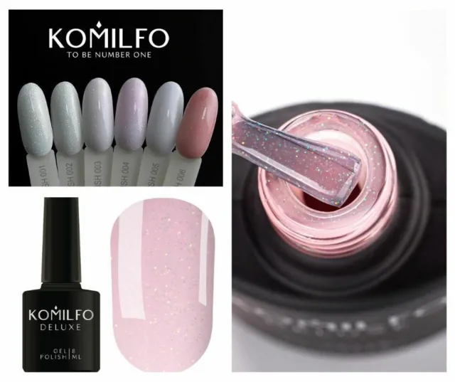 Komilfo Moon Crush Gel Polish Opal Gel Shimmer Glitter Vernice 8ml Nail Art